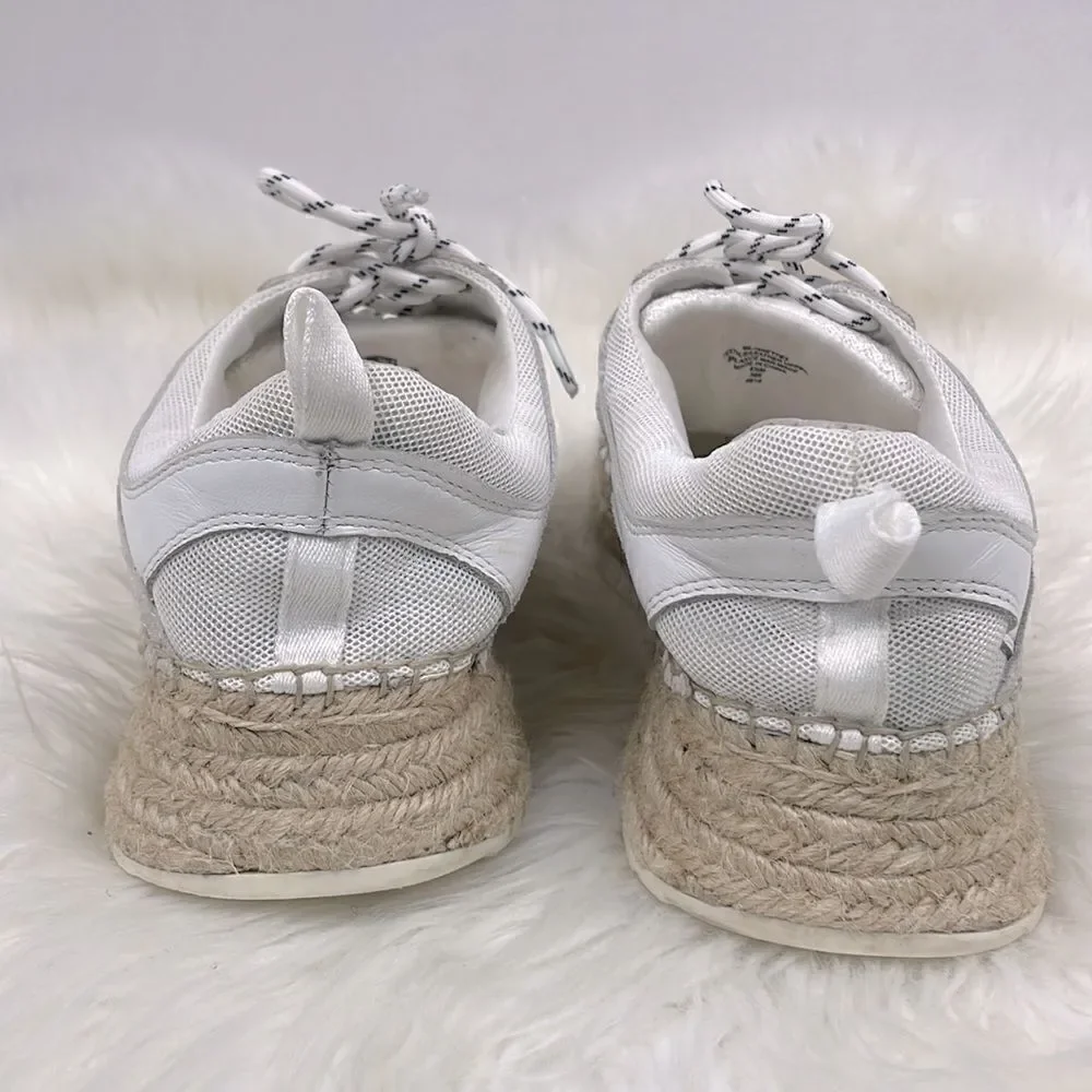 Marc Fisher | espadrille sneakers 8.5 white & cream.
